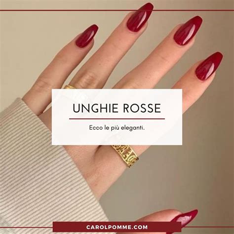 Unghie rosse eleganti: le manicure più belle .